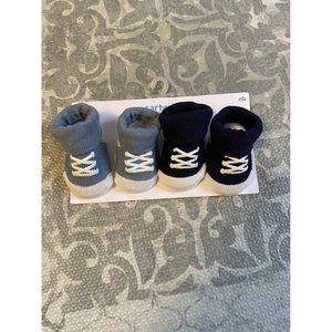 Carter’s NWT Newborn Sneaker Socks Blue Navy